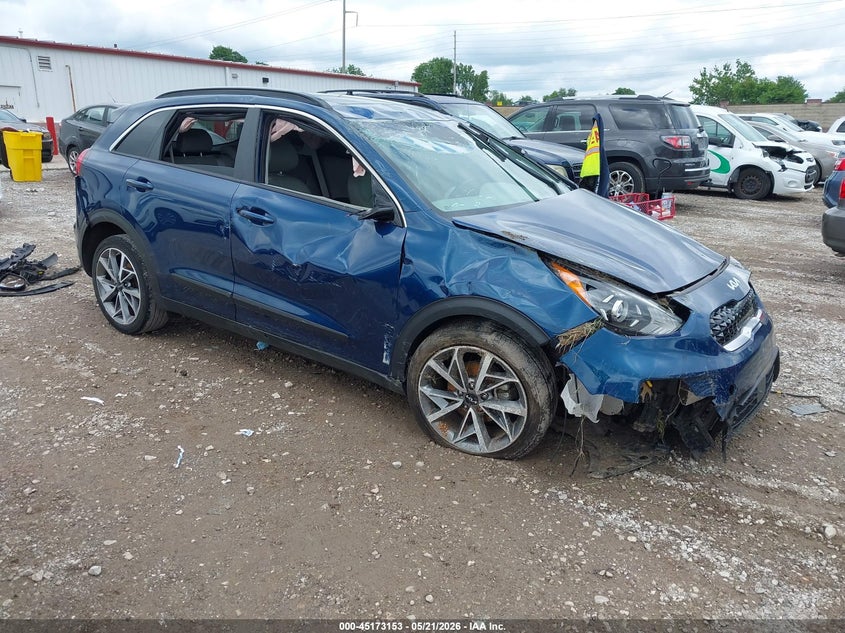 2022 Kia Niro VIN KNDCC3LC3N5545129 IAAI salvage auction — ROLLOVER, Salvage (Missouri), sold $350 on 2026-07-06 (photo 1)