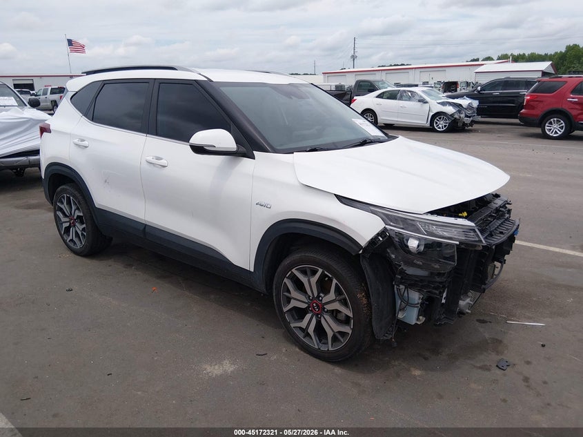 2021 Kia Seltos VIN KNDEUCA27M7139938 IAAI salvage auction — FRONT END, Salvage (North Carolina), sold $3,150 on 2026-07-22 (photo 1)
