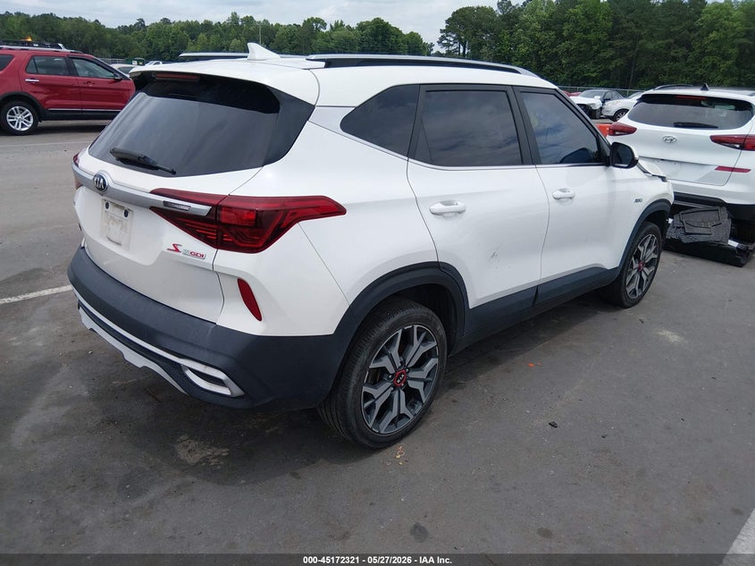 2021 Kia Seltos VIN KNDEUCA27M7139938 IAAI salvage auction — FRONT END, Salvage (North Carolina), sold $3,150 on 2026-07-22 (photo 4)