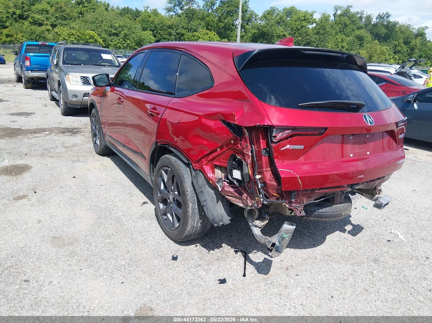 2024 Acura Mdx VIN 5J8YE1H06RL019941 IAAI salvage auction — REAR END, Salvage Title, sold $18,850 on 2026-08-25 (photo 3)
