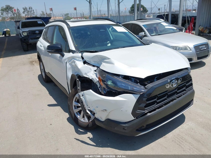 2026 Toyota Corolla cross VIN 7MUBAAAG5TV176251 IAAI salvage auction — RIGHT FRONT, Salvage (California), sold $9,800 on 2026-07-15 (photo 1)