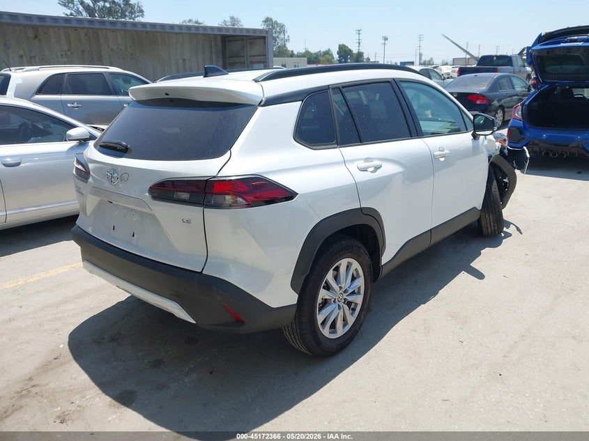 2026 Toyota Corolla cross VIN 7MUBAAAG5TV176251 IAAI salvage auction — RIGHT FRONT, Salvage (California), sold $9,800 on 2026-07-15 (photo 4)