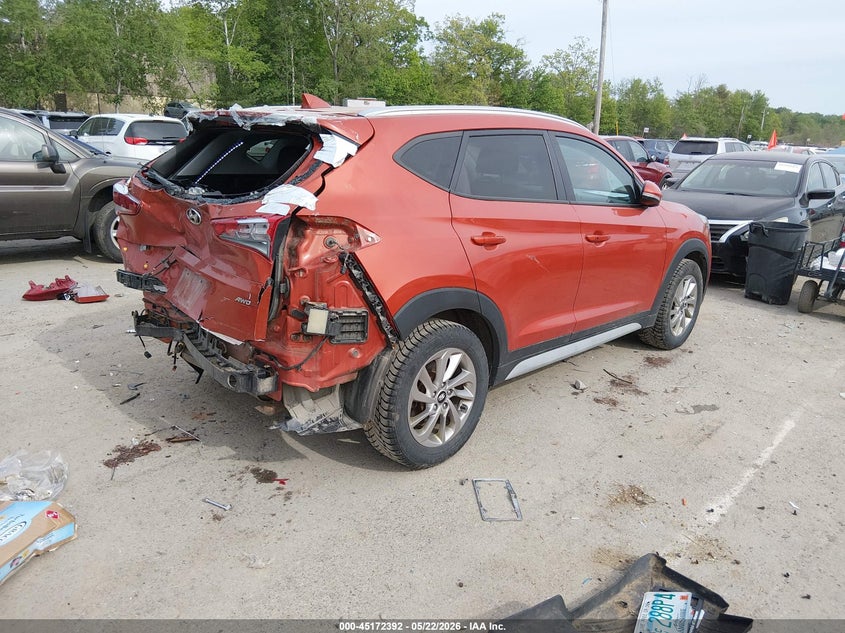 2017 Hyundai Tucson VIN KM8J3CA41HU415214 IAAI salvage auction — REAR END, Salvage (New Hampshire), sold $2,050 on 2026-07-22 (photo 4)