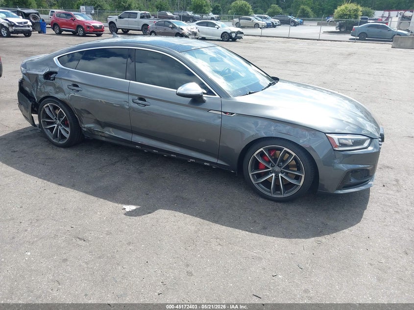 2018 Audi S5 VIN WAUC4CF59JA092532 IAAI salvage auction — LEFT REAR, Rebuildable (Florida), sold $10,950 on 2026-07-14 (photo 1)