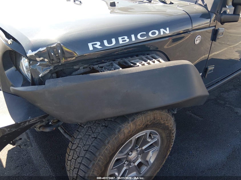 2017 Jeep Wrangler / VIN 1C4BJWFG3HL580853 IAAI salvage auction — LEFT FRONT, Salvage Title, sold $9,250 on 2026-07-31 (photo 6)