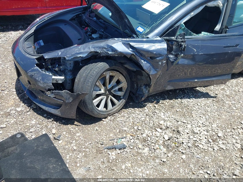 2023 Tesla Model 3 VIN 5YJ3E1EA7PF483939 IAAI salvage auction — LEFT SIDE, Salvage (Texas), sold $3,900 on 2026-07-09 (photo 6)