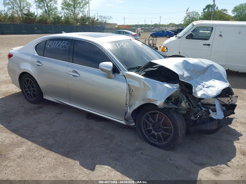 2013 Lexus Gs VIN JTHCE1BL3D5004210 IAAI salvage auction — FRONT END, Clear (Indiana), sold $450 on 2026-07-07 (photo 1)