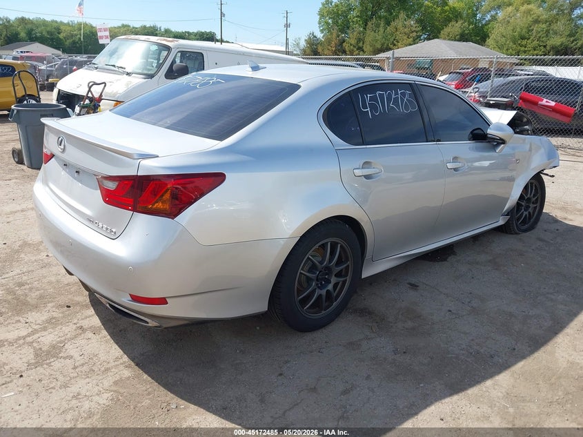 2013 Lexus Gs VIN JTHCE1BL3D5004210 IAAI salvage auction — FRONT END, Clear (Indiana), sold $450 on 2026-07-07 (photo 4)