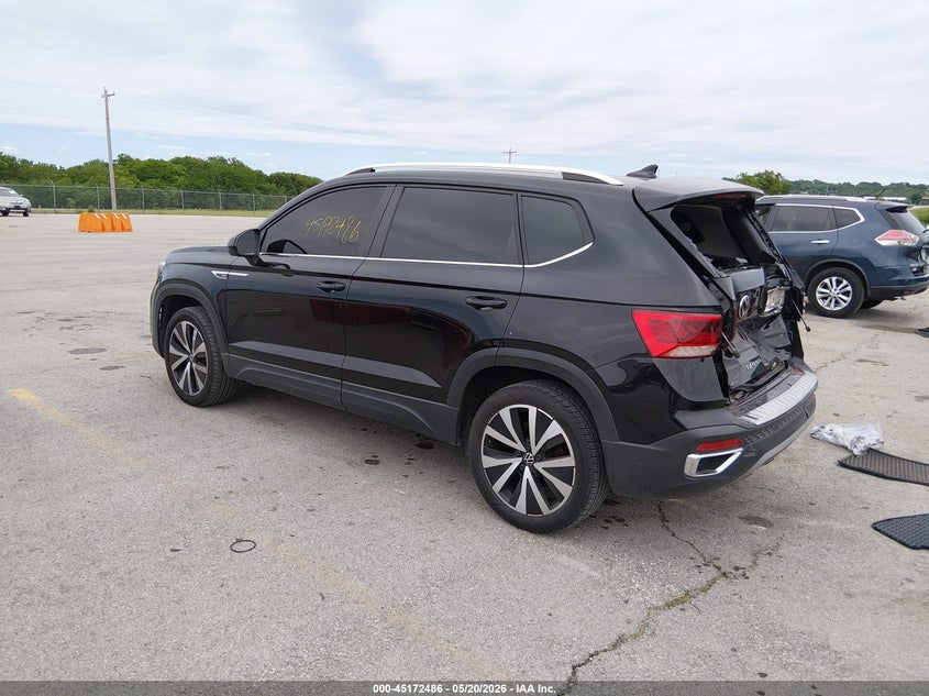 2023 Volkswagen Taos VIN 3VVEX7B26PM362254 IAAI salvage auction — REAR END, Salvage (Texas), sold $7,500 on 2026-07-09 (photo 3)
