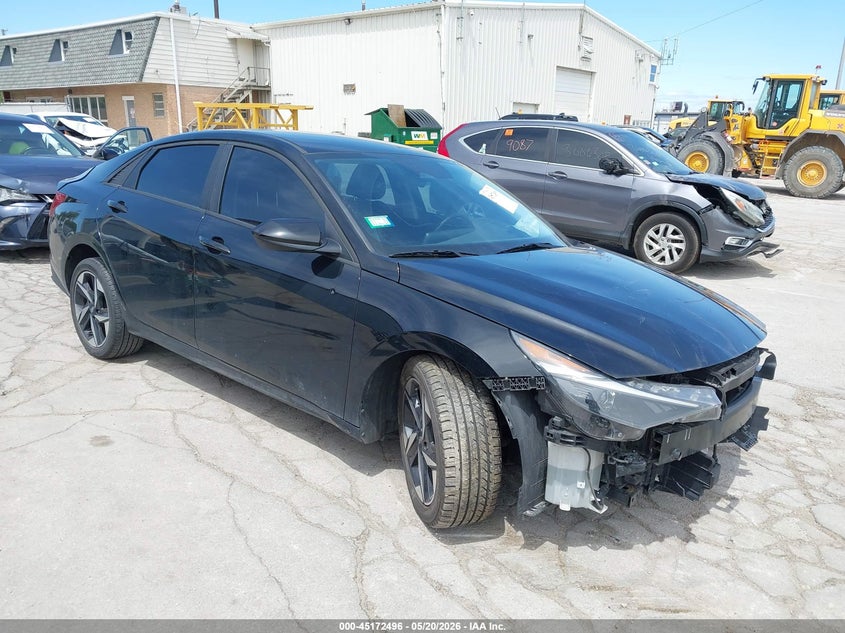 2023 Hyundai Elantra VIN KMHLS4AG6PU430107 IAAI salvage auction — FRONT END, Salvage (Illinois), sold $4,550 on 2026-07-28 (photo 1)