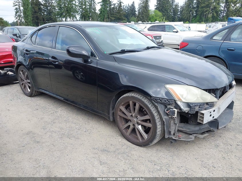 2006 Lexus Is 250 VIN JTHBK262365001046 IAAI salvage auction — FRONT END, Bill Of Sale (Washington), sold $1,950 on 2026-07-08 (photo 1)