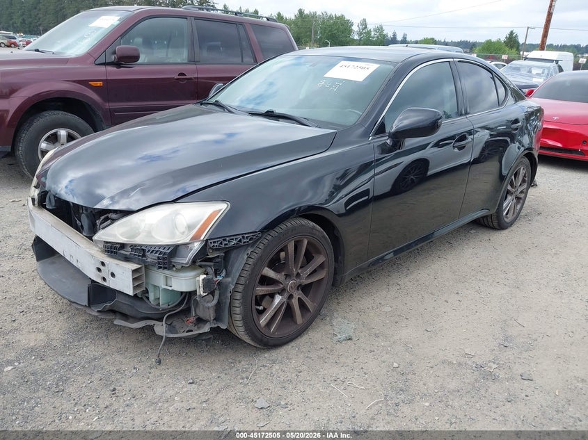 2006 Lexus Is 250 VIN JTHBK262365001046 IAAI salvage auction — FRONT END, Bill Of Sale (Washington), sold $1,950 on 2026-07-08 (photo 2)
