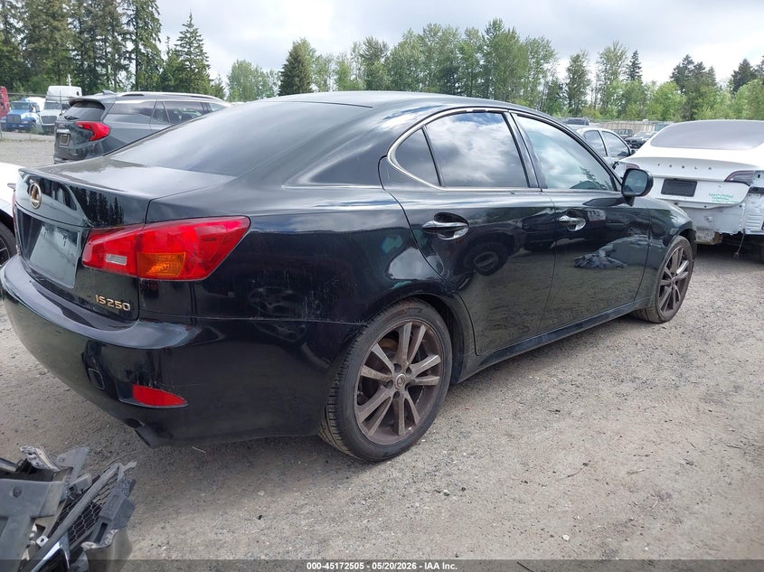 2006 Lexus Is 250 VIN JTHBK262365001046 IAAI salvage auction — FRONT END, Bill Of Sale (Washington), sold $1,950 on 2026-07-08 (photo 4)