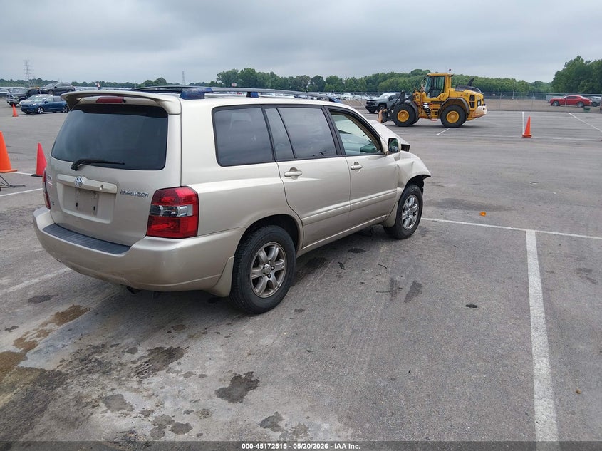 2007 Toyota Highlander VIN JTEDP21AX70127392 IAAI salvage auction — FRONT END, Clear (Tennessee), sold $400 on 2026-07-07 (photo 4)