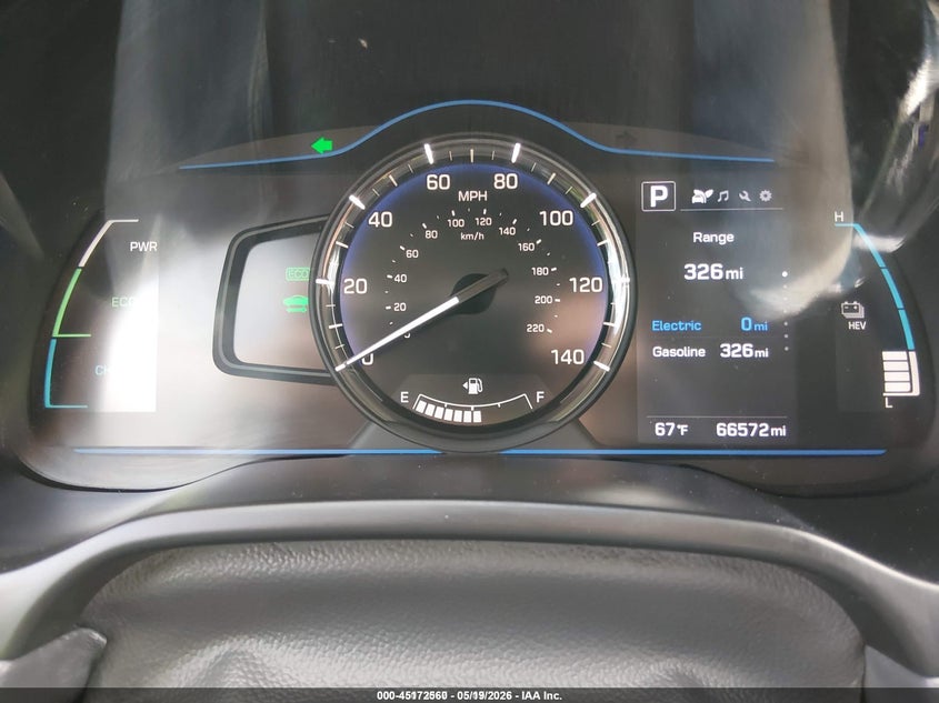 2019 Hyundai Ioniq hybrid VIN KMHC65LD3KU156340 IAAI salvage auction — RIGHT REAR, Sf97 (Washington), sold $8,900 on 2026-07-09 (photo 6)
