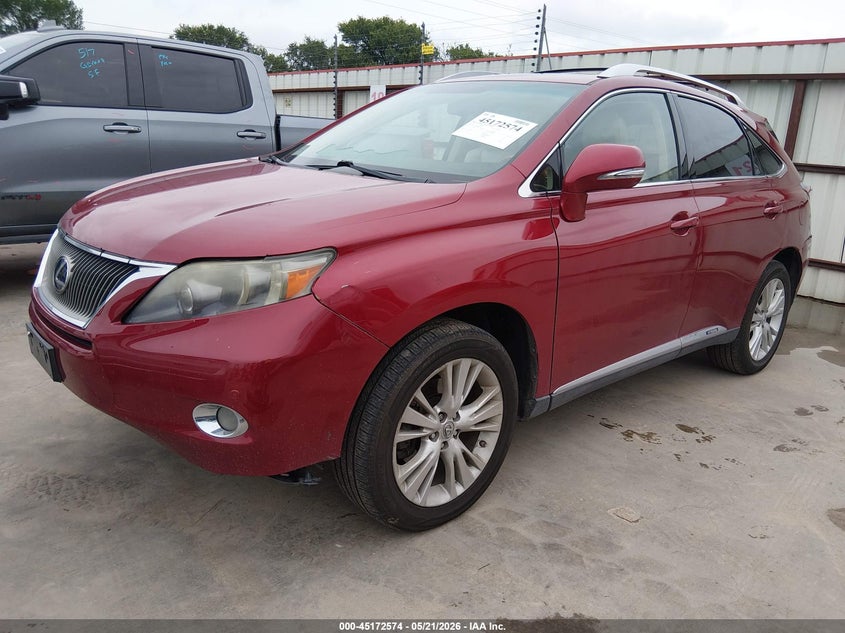 2011 Lexus Rx 450h VIN JTJZB1BA2B2404712 IAAI salvage auction — REAR END, Original (Texas), sold $3,700 on 2026-07-28 (photo 2)