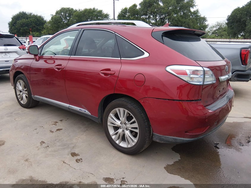 2011 Lexus Rx 450h VIN JTJZB1BA2B2404712 IAAI salvage auction — REAR END, Original (Texas), sold $3,700 on 2026-07-28 (photo 3)