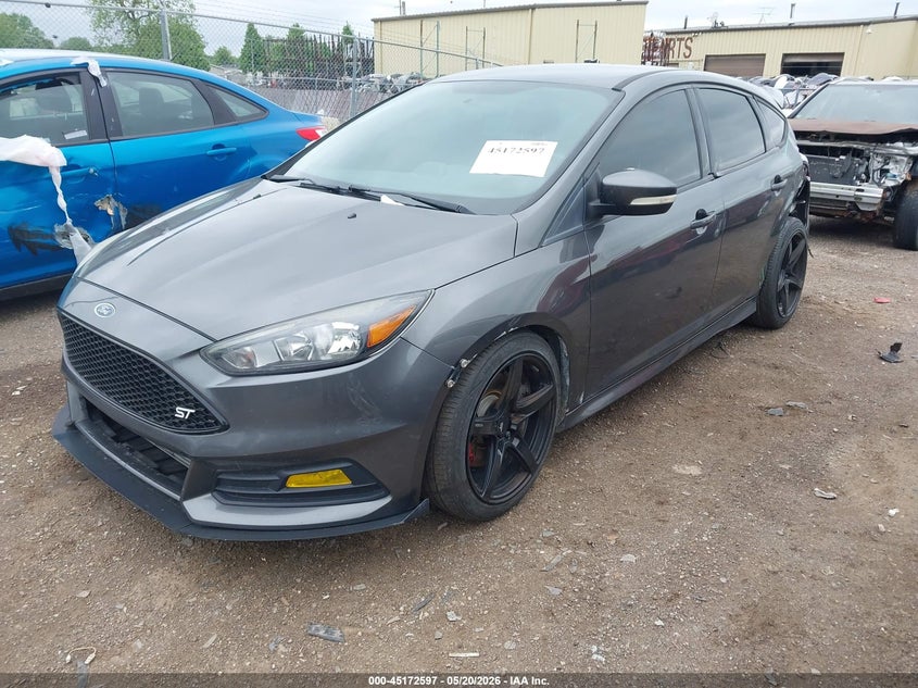 2015 Ford Focus st VIN 1FADP3L96FL387255 IAAI salvage auction — LEFT REAR, Clear (Michigan), sold $2,550 on 2026-07-09 (photo 2)
