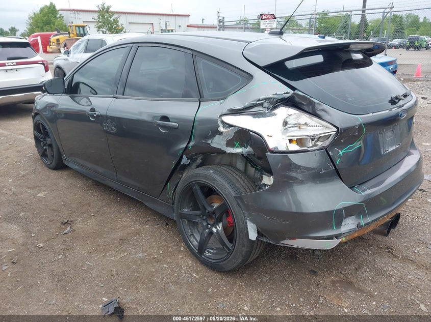 2015 Ford Focus st VIN 1FADP3L96FL387255 IAAI salvage auction — LEFT REAR, Clear (Michigan), sold $2,550 on 2026-07-09 (photo 3)