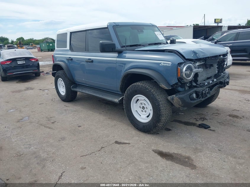 2025 Ford Bronco VIN 1FMEE4DP6SLB82502 IAAI salvage auction — FRONT END, Salvage (Texas), sold $21,200 on 2026-07-30 (photo 1)