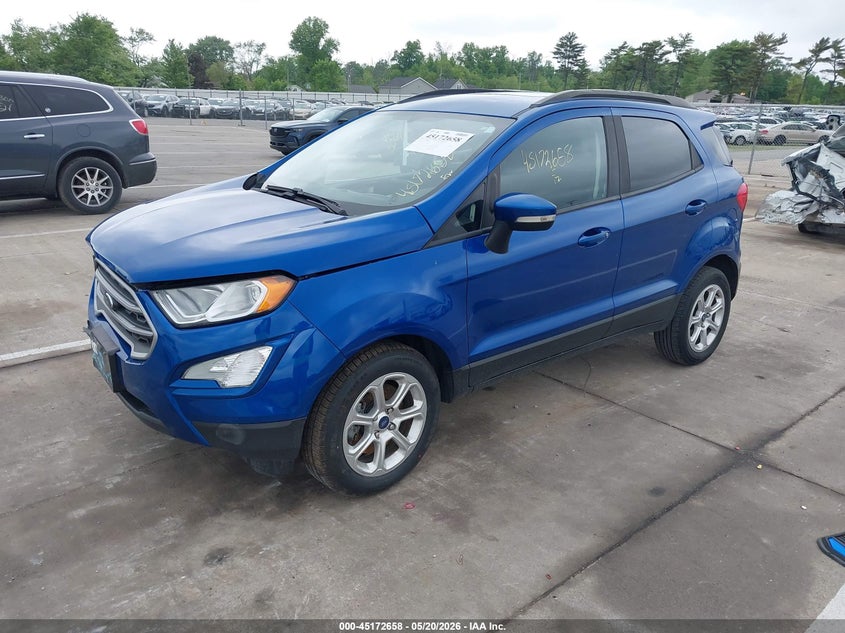 2020 Ford Ecosport VIN MAJ3S2GE7LC391354 IAAI salvage auction — FRONT END, Salvage (Indiana), sold $1,525 on 2026-07-17 (photo 2)