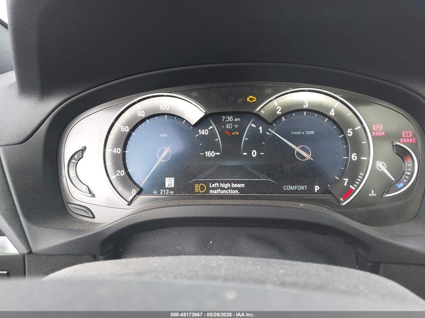 2019 BMW X3 VIN 5UXTR7C51KLR46644 IAAI salvage auction — FRONT END, Salvage Certificate (California), sold $6,200 on 2026-07-15 (photo 7)