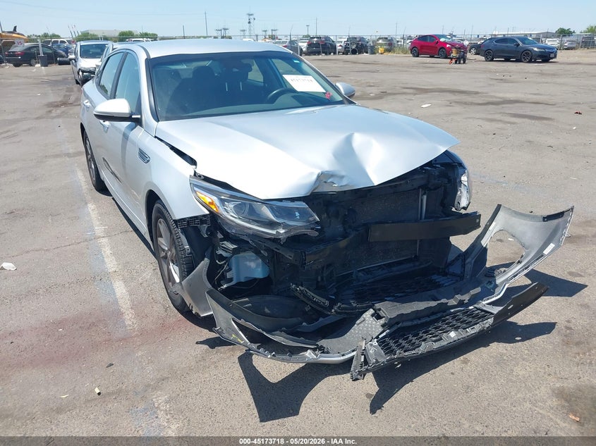 2019 Kia Optima VIN 5XXGT4L37KG337141 IAAI salvage auction — FRONT END, Salvage (California), sold $1,050 on 2026-07-29 (photo 1)