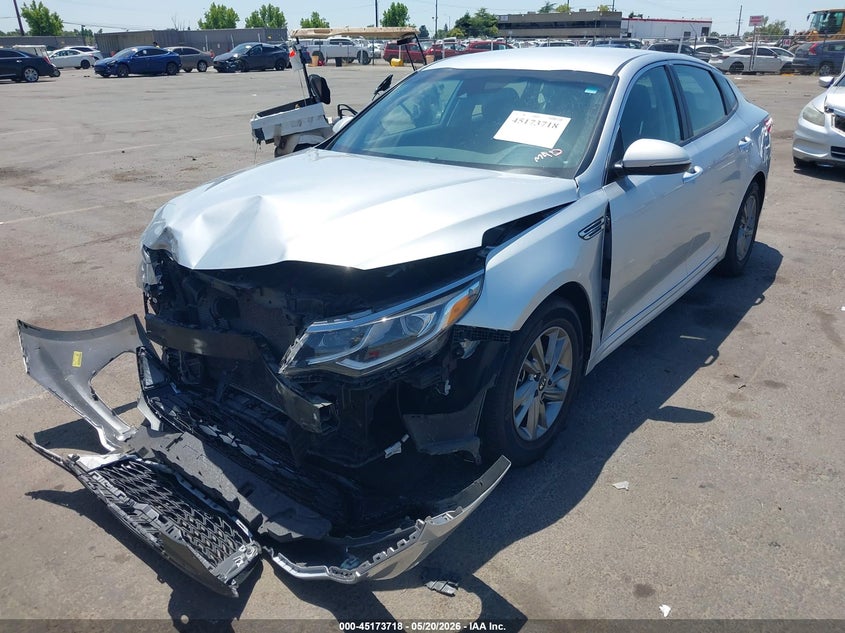 2019 Kia Optima VIN 5XXGT4L37KG337141 IAAI salvage auction — FRONT END, Salvage (California), sold $1,050 on 2026-07-29 (photo 2)