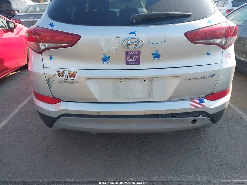 2018 Hyundai Tucson VIN KM8J33A20JU757287 IAAI salvage auction — REAR END, Salvage Title, sold $4,150 on 2026-07-29 (photo 6)