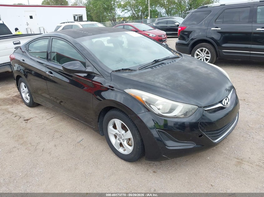 2014 Hyundai Elantra VIN KMHDH4AE7EU043340 IAAI salvage auction — NORMAL WEAR, Salvage (Nebraska), sold $1,000 on 2026-07-16 (photo 1)