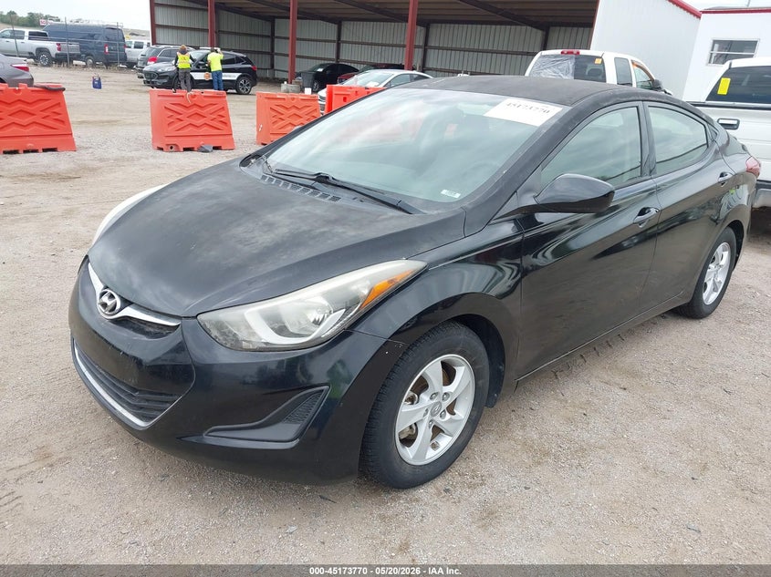 2014 Hyundai Elantra VIN KMHDH4AE7EU043340 IAAI salvage auction — NORMAL WEAR, Salvage (Nebraska), sold $1,000 on 2026-07-16 (photo 2)