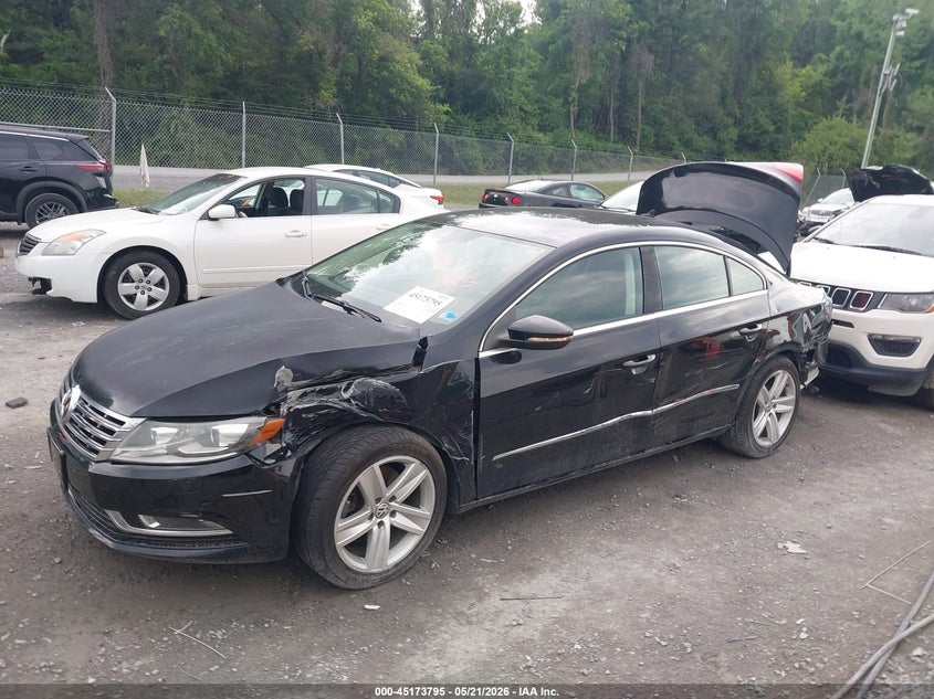 2013 Volkswagen Passat cc VIN WVWBP7AN1DE563171 IAAI salvage auction — REAR END, Clear (Virginia), sold $625 on 2026-07-14 (photo 2)