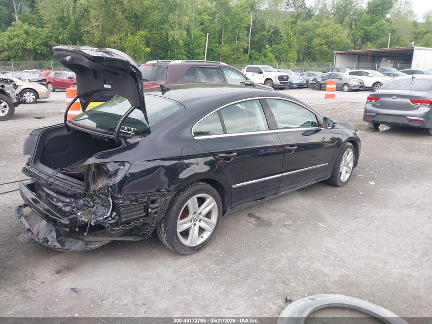 2013 Volkswagen Passat cc VIN WVWBP7AN1DE563171 IAAI salvage auction — REAR END, Clear (Virginia), sold $625 on 2026-07-14 (photo 4)