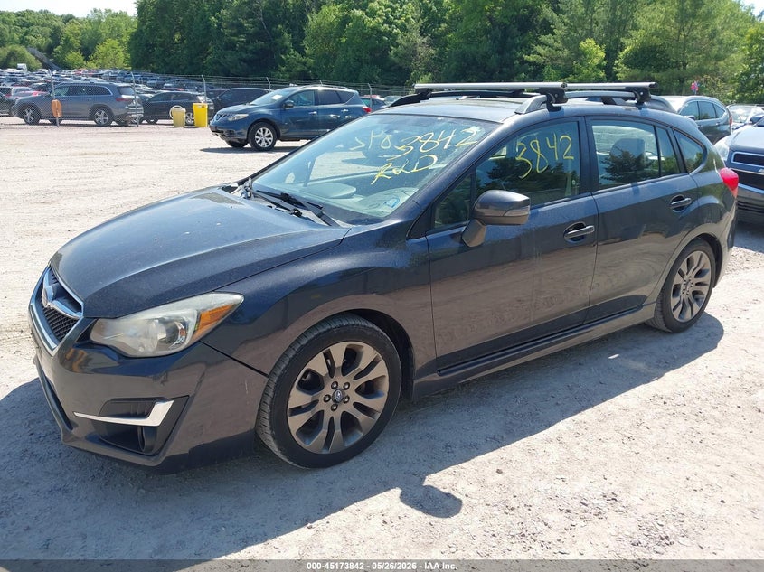 2016 Subaru Impreza VIN JF1GPAY61G8233637 IAAI salvage auction — HAIL, Salvage Title, sold $1,050 on 2026-07-22 (photo 2)