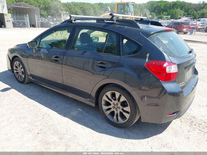 2016 Subaru Impreza VIN JF1GPAY61G8233637 IAAI salvage auction — HAIL, Salvage Title, sold $1,050 on 2026-07-22 (photo 3)