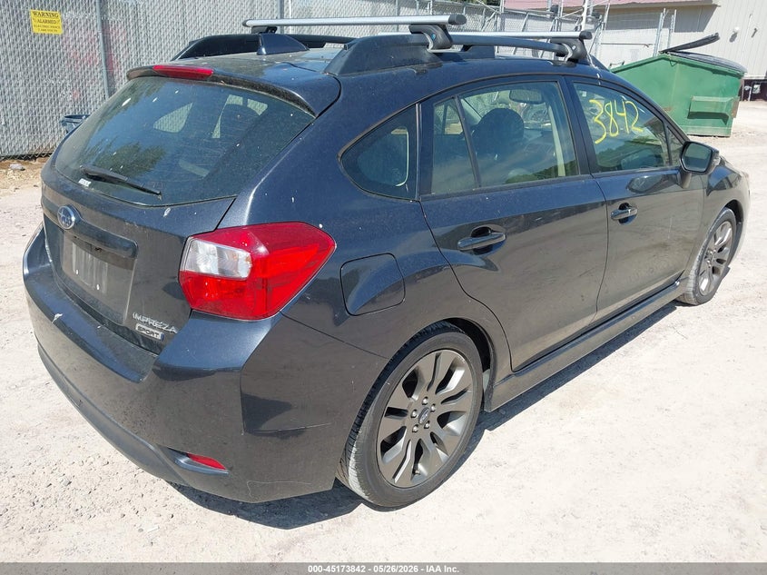 2016 Subaru Impreza VIN JF1GPAY61G8233637 IAAI salvage auction — HAIL, Salvage Title, sold $1,050 on 2026-07-22 (photo 4)