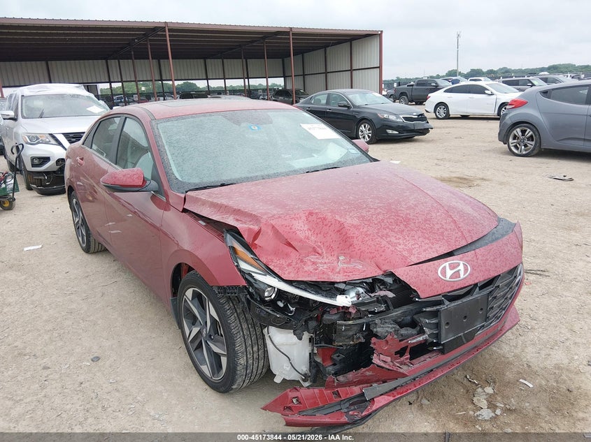 2023 Hyundai Elantra VIN KMHLP4AG9PU589057 IAAI salvage auction — FRONT END, Salvage (Texas), sold $3,750 on 2026-07-21 (photo 1)