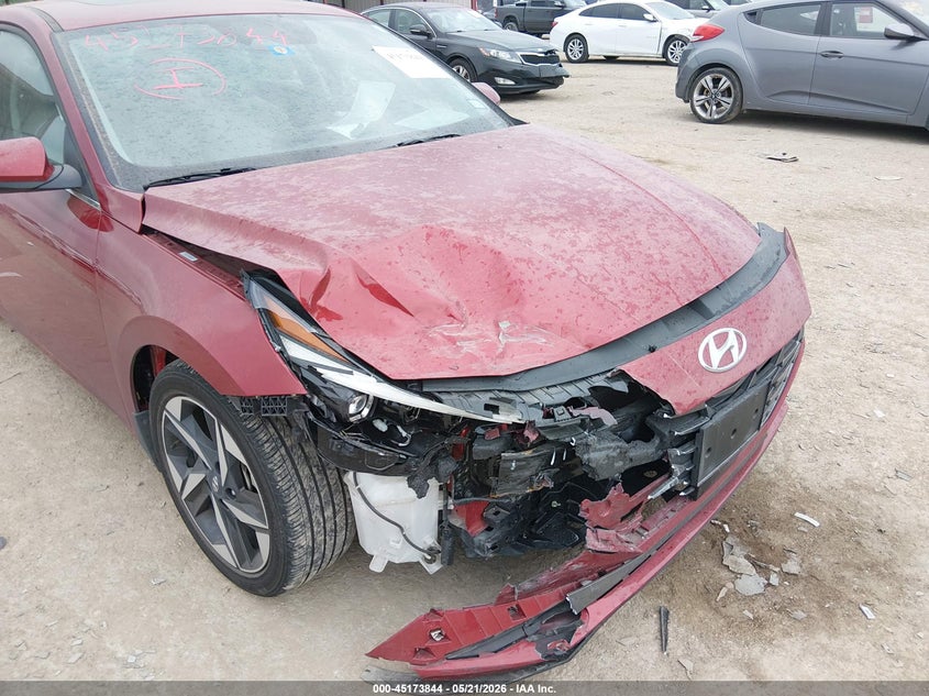 2023 Hyundai Elantra VIN KMHLP4AG9PU589057 IAAI salvage auction — FRONT END, Salvage (Texas), sold $3,750 on 2026-07-21 (photo 6)