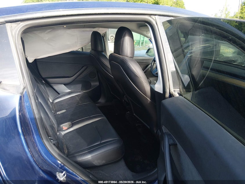 2022 Tesla Model y VIN 7SAYGDEF0NF443327 IAAI salvage auction — LEFT REAR, Salvage (Missouri), sold $9,400 on 2026-07-23 (photo 8)