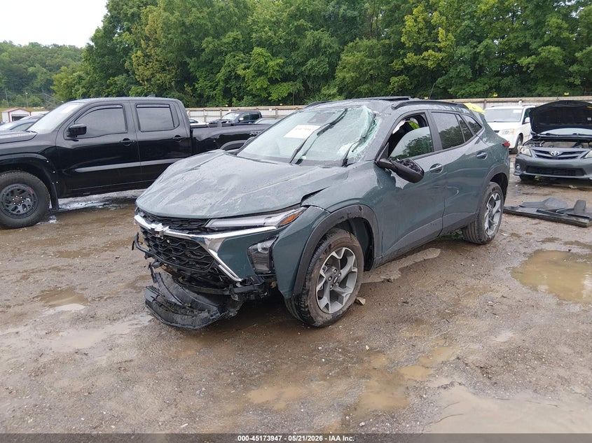 2026 Chevrolet Trax VIN KL77LHEP9TC113911 IAAI salvage auction — FRONT END, Salvage (Tennessee), sold $1,200 on 2026-07-22 (photo 2)