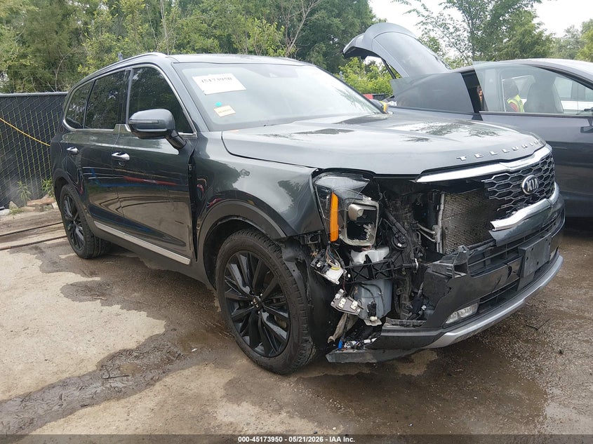 2021 Kia Telluride VIN 5XYP5DHC6MG128233 IAAI salvage auction — FRONT END, Salvage (Missouri), sold $6,425 on 2026-07-08 (photo 1)