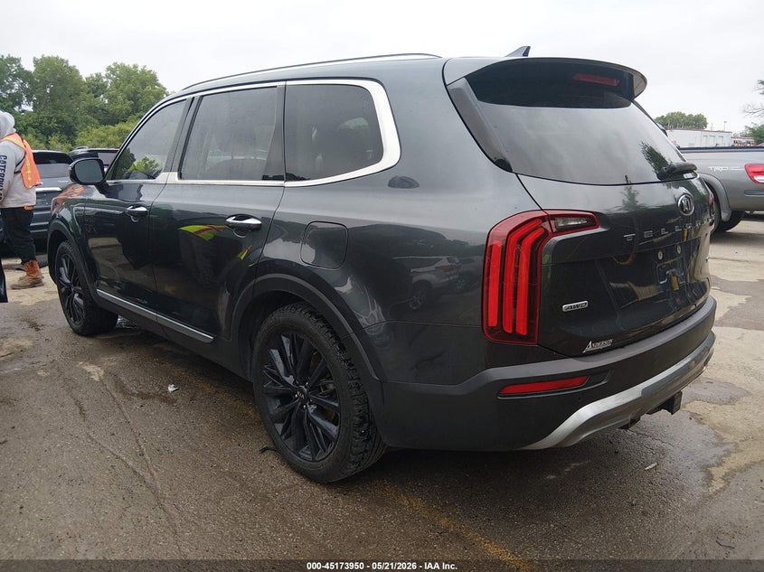 2021 Kia Telluride VIN 5XYP5DHC6MG128233 IAAI salvage auction — FRONT END, Salvage (Missouri), sold $6,425 on 2026-07-08 (photo 3)
