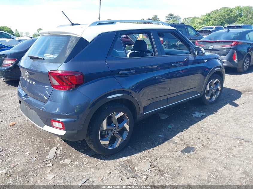 2025 Hyundai Venue VIN KMHRC8A35SU392907 IAAI salvage auction — LEFT FRONT, Mv-907A (New York), sold $4,300 on 2026-07-21 (photo 4)