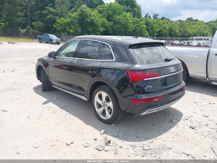 2021 Audi Q5 VIN WA1BAAFYXM2085877 IAAI salvage auction — FRONT END, Salvage (Georgia), sold $12,700 on 2026-07-09 (photo 3)