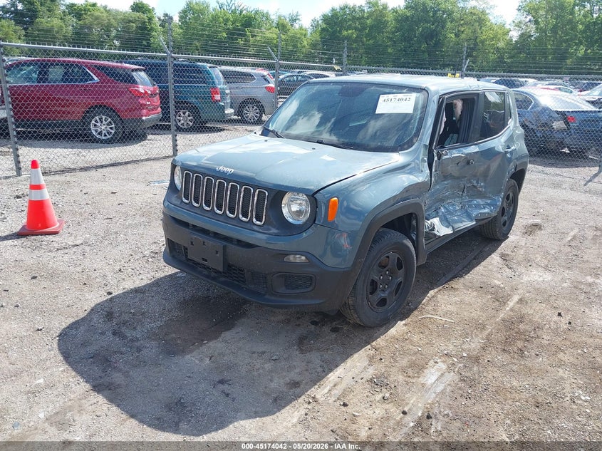 2016 Jeep Renegade VIN ZACCJBAT5GPE16628 IAAI salvage auction — LEFT SIDE, Salvage (Illinois), sold $400 on 2026-08-10 (photo 2)
