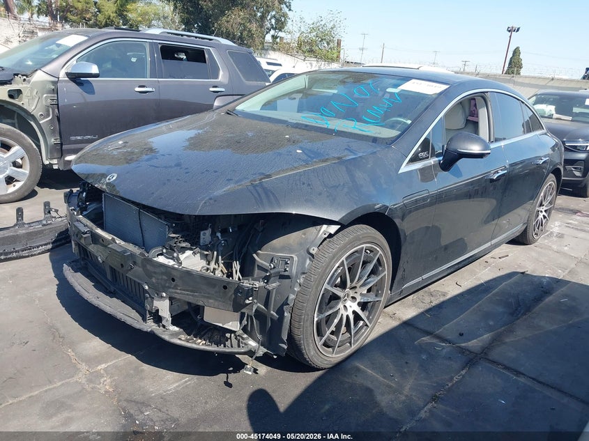 2022 Mercedes-benz Eqs VIN W1KCG2DB3NA007614 IAAI salvage auction — FRONT END, Salvage Title, sold $13,200 on 2026-07-22 (photo 2)