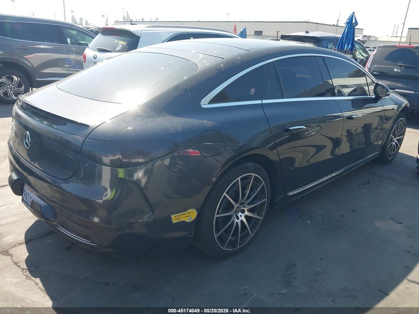 2022 Mercedes-benz Eqs VIN W1KCG2DB3NA007614 IAAI salvage auction — FRONT END, Salvage Title, sold $13,200 on 2026-07-22 (photo 4)