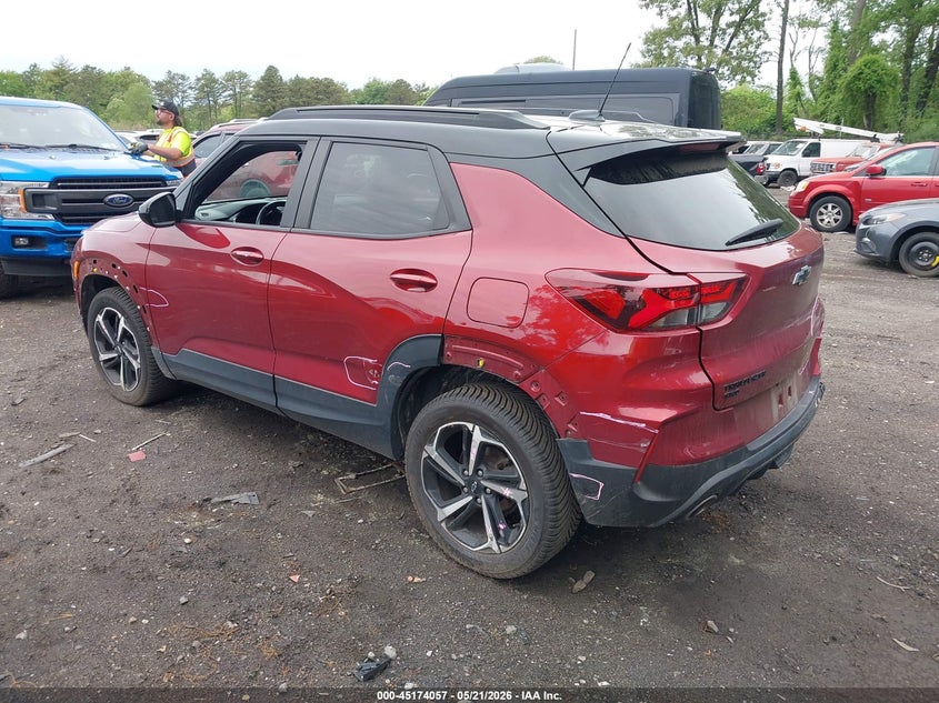 2022 Chevrolet Trailblazer VIN KL79MUSL3NB062544 IAAI salvage auction — LEFT SIDE, Mv-907A (New York), sold $3,150 on 2026-07-14 (photo 3)
