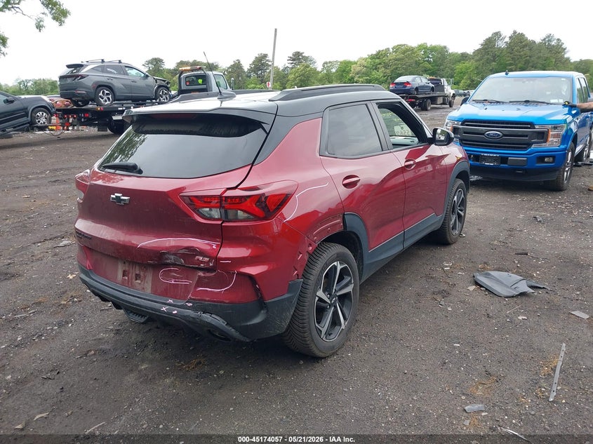 2022 Chevrolet Trailblazer VIN KL79MUSL3NB062544 IAAI salvage auction — LEFT SIDE, Mv-907A (New York), sold $3,150 on 2026-07-14 (photo 4)