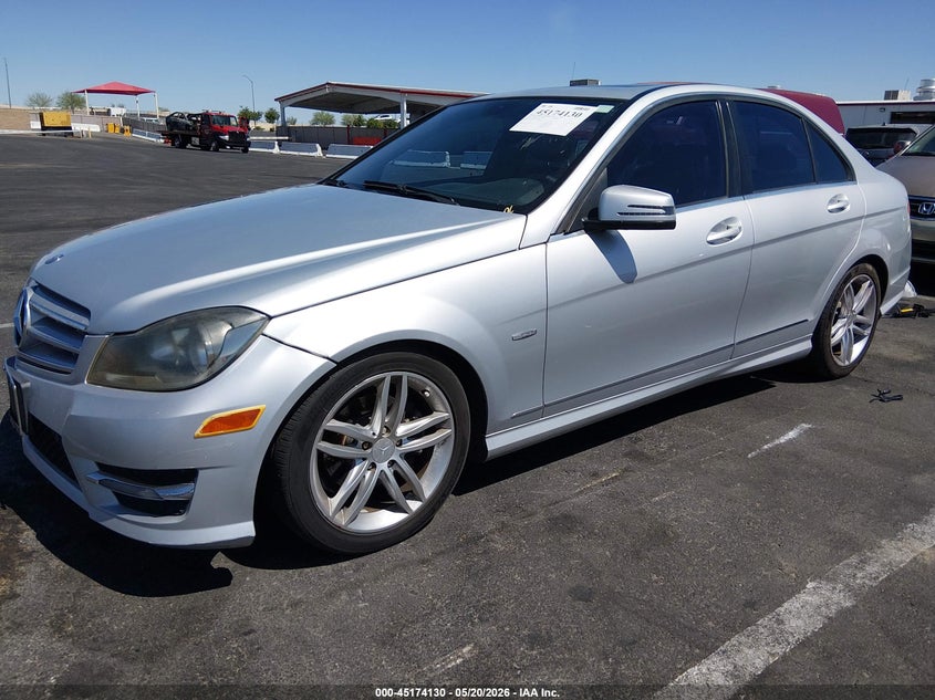 2012 Mercedes-benz C class VIN WDDGF4HB5CR216717 IAAI salvage auction — NORMAL WEAR, Clear (Nevada), sold $1,100 on 2026-07-13 (photo 2)